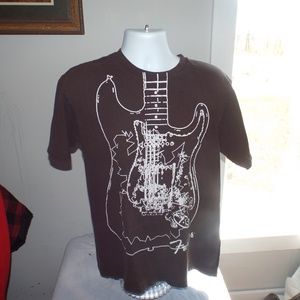 Vintage Men's Hard Rock Cafe Fender Guitar T-Shirt